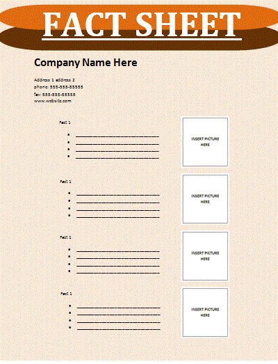 Fact Card Template