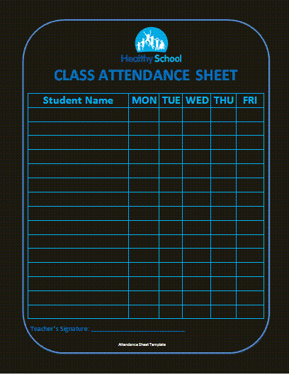 Attendance Sheet Template