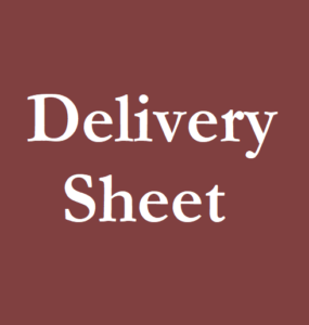 Delivery Sheet Template Free Sheet Templates Delivery Sheet Template Free Sheet Templates